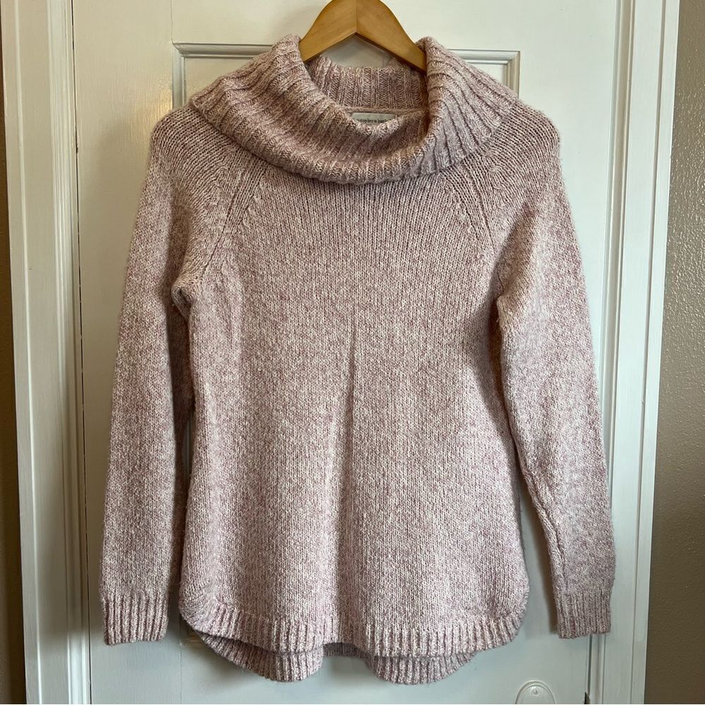 Christopher & Bank’s Cozy Pink Cowl Neck Sweater